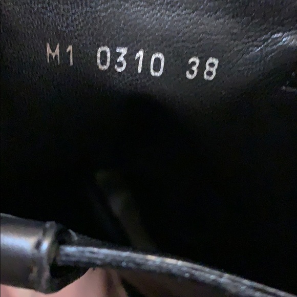 DIOR Black Leather Tall Moto Boots with Silver Designer Logo Buckles - Picture 9 of 10